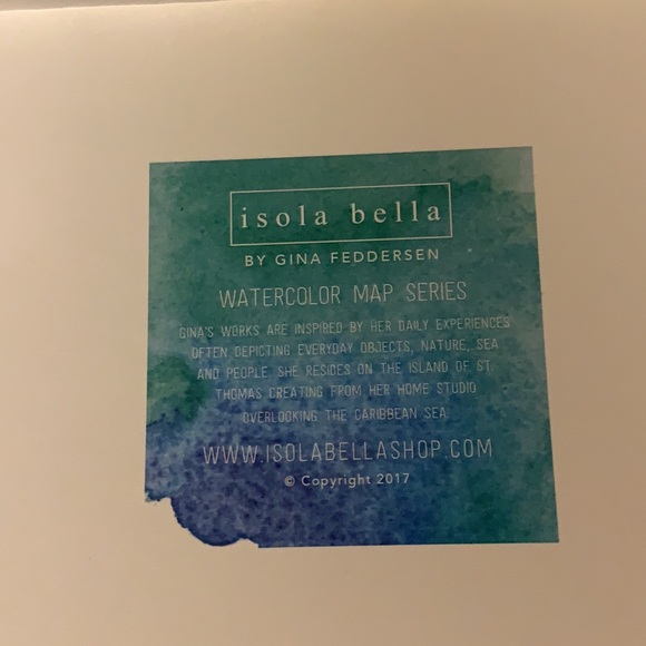 (5) Watercolor Map Series Greeting Cards - Picture 2 of 5